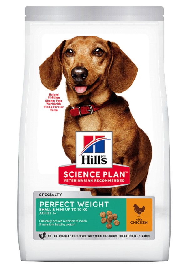 Croquettes chien Small & Mini Light poulet 1,5kg - HILL'S SCIENCE PLAN