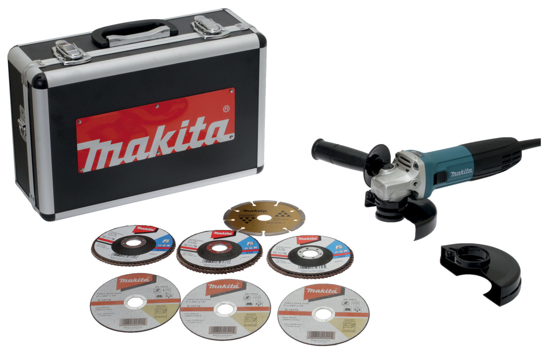 Meuleuse GA5030RSP6 Ø125mm 720W+Coffret 7 disques - MAKITA