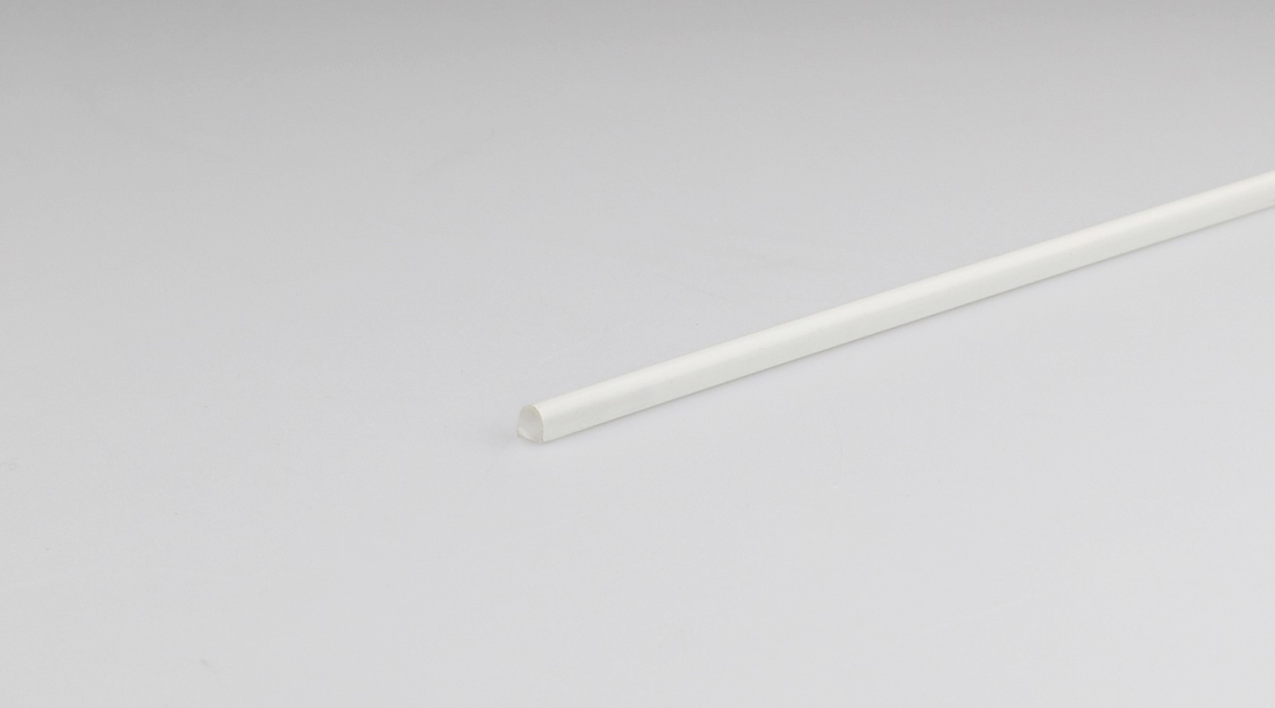 Tube rond blanc pvc rigide mm.10x1.5