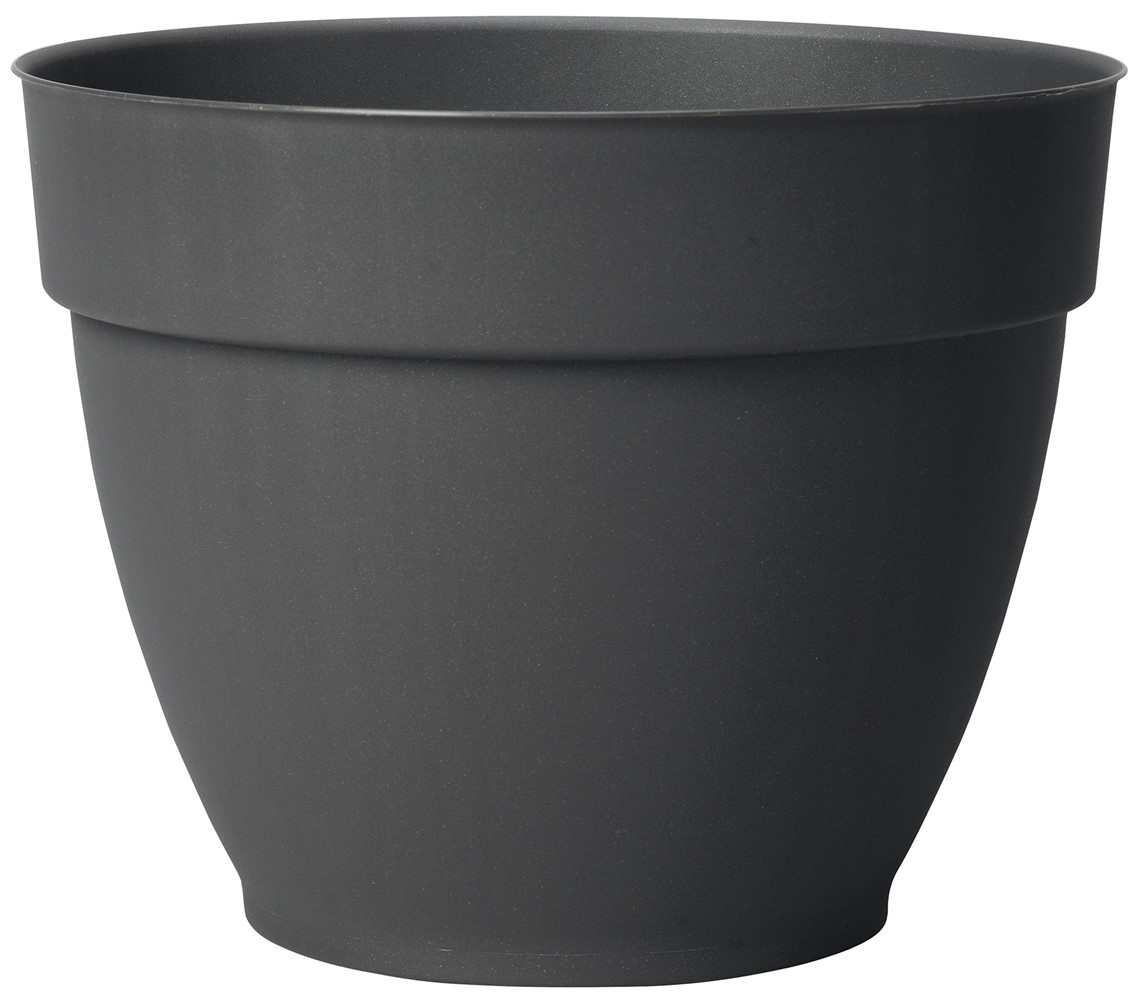 Vaso Ninféa R Anthracite à réserve d'eau 22cm