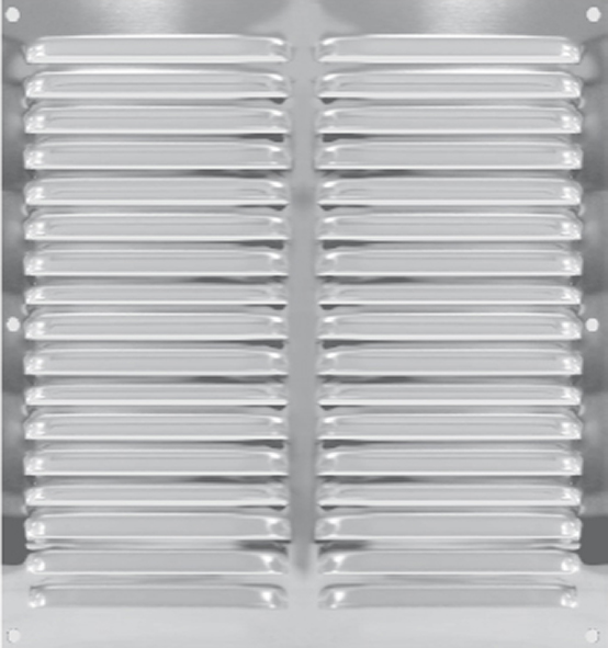 grille inox 200x200mm - sans moustiquaire - AUTOGYRE