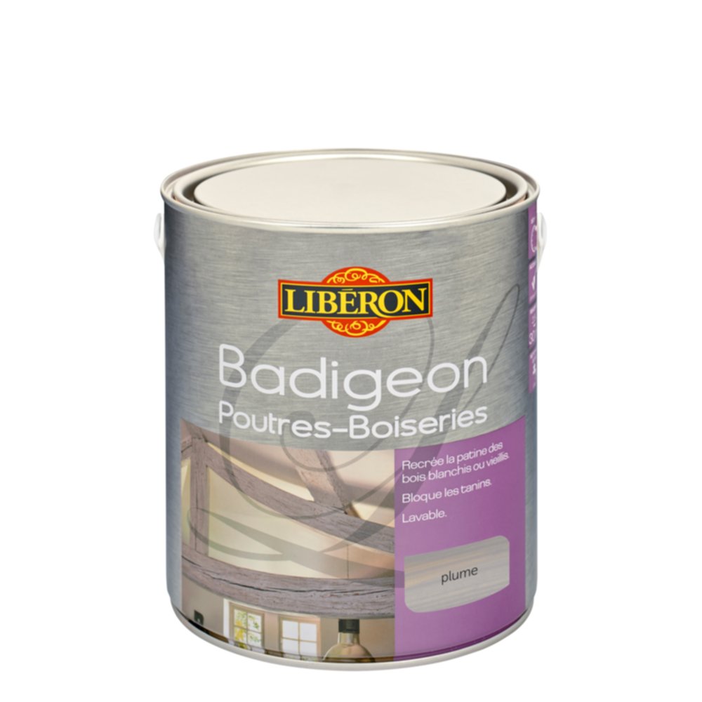 Badigeon poutres et boiseries mat 2.5L coloris Plume - LIBERON