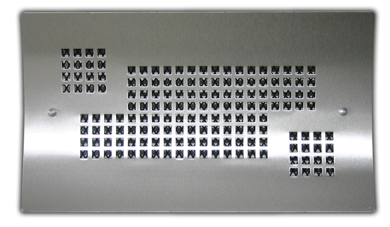 grille cheminée gamme epure 35x20 - inox brossé - AUTOGYRE