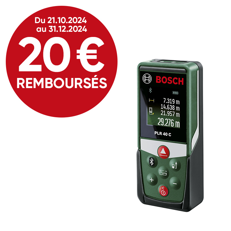 Télémètre laser connecté PLR 40 C - BOSCH