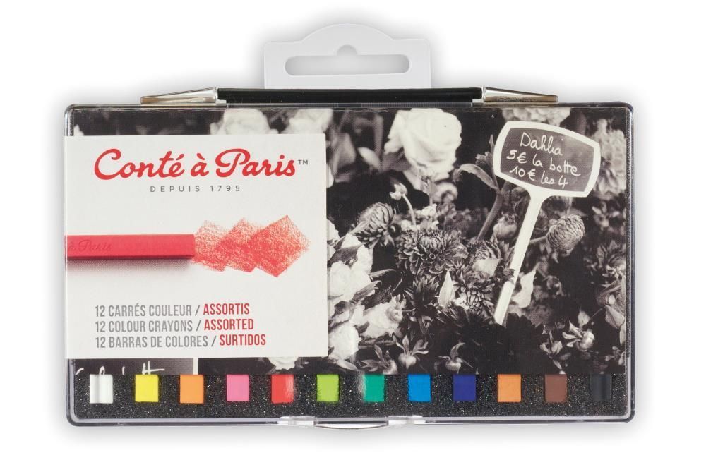 12 carrés couleur assortis - CONTE A PARIS 