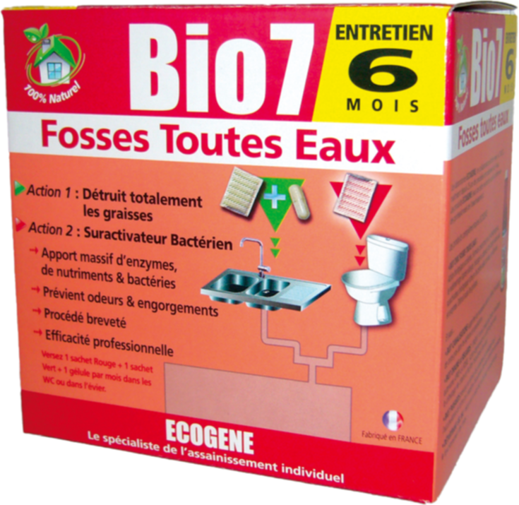 bio 7 entretien fosses toutes eaux 6 mois - ECOGENE