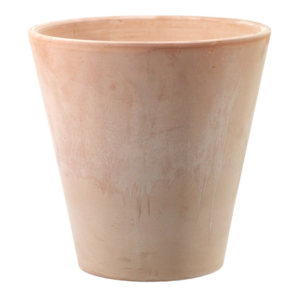 Pot de fleurs conique Antica terre cuite H.30xØ30cm beige