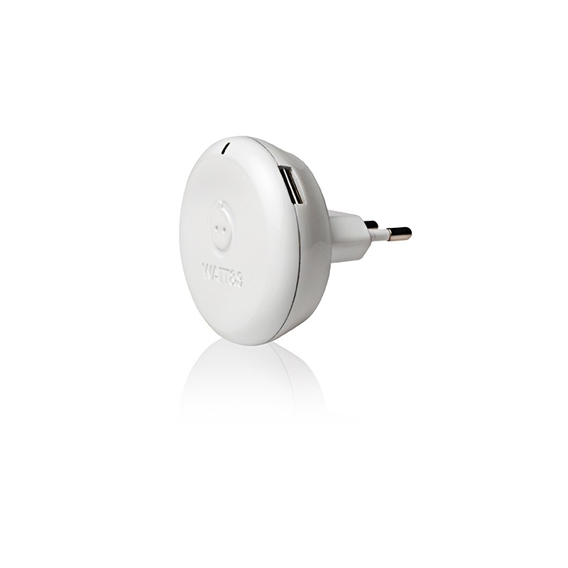 Prise chargeur 2 prises USB blanc 