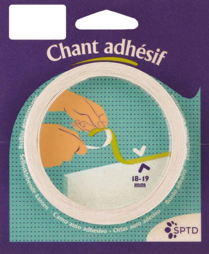 BANDE DE CHANT MELAMINEE ADHESIVE 19 mm x 5 ml CHENE DES VOSGES