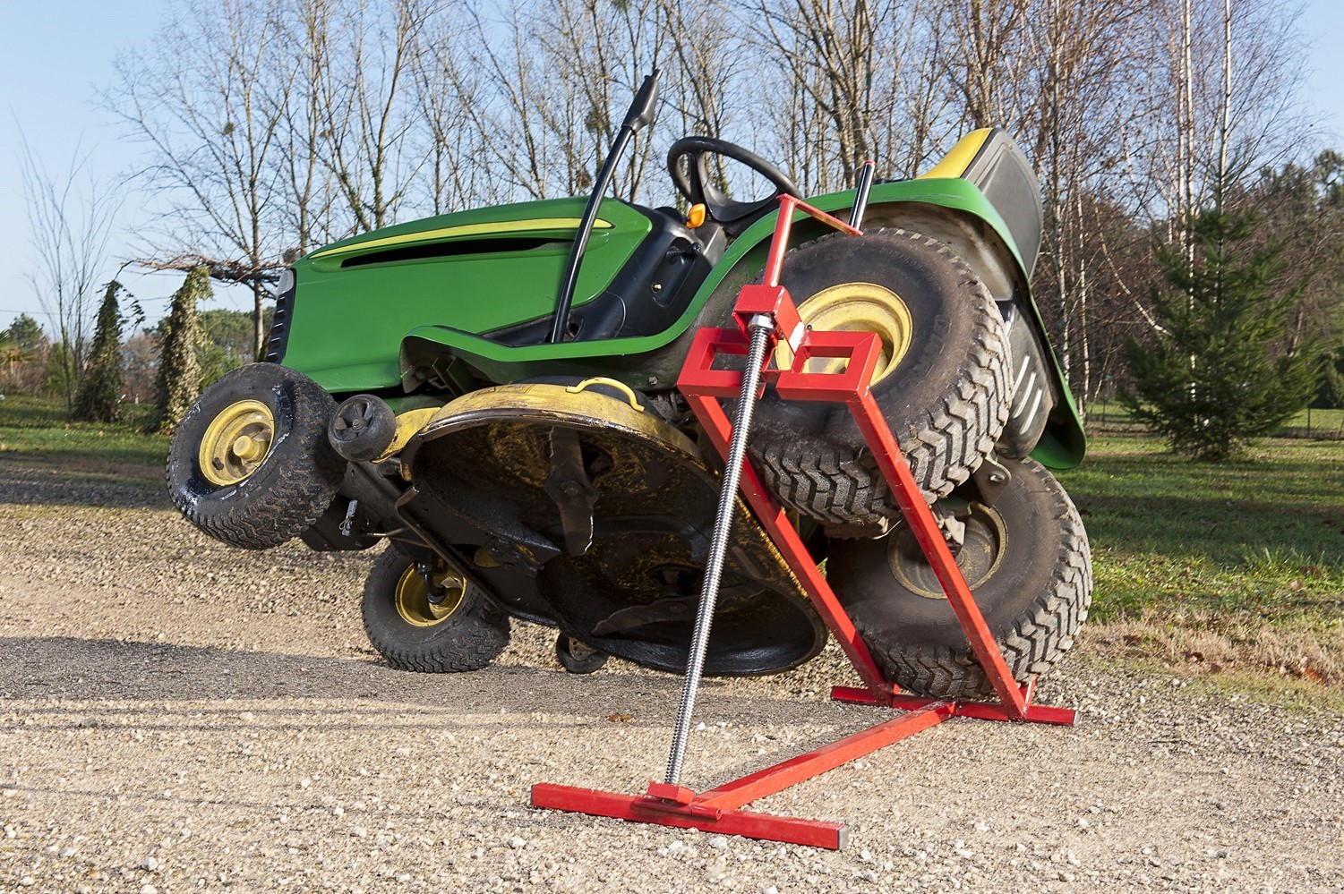 Leve tracteur pliable rouge 450 Kg - PRATIK GARDEN