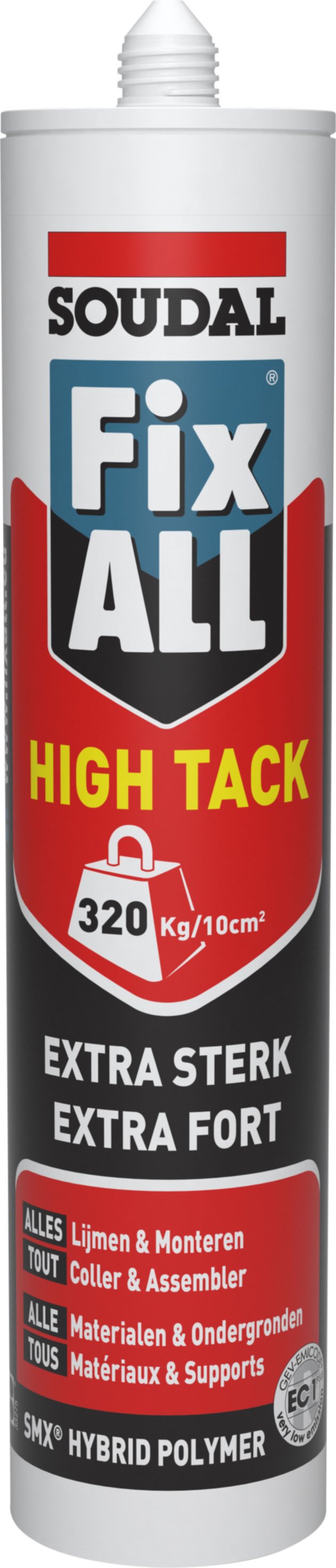 Mastic FIX ALL High Tack, Noir - SOUDAL