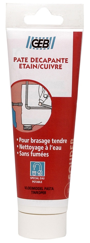 Pâte décapante étain/cuivre pour soudure tube 125 ml