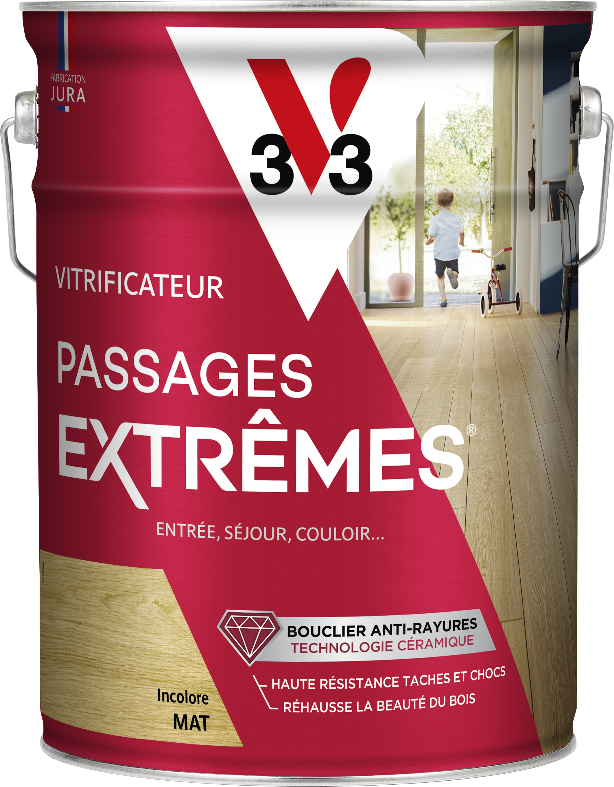 Vitrificateur passages extrêmes incolore mat 5 L - V33