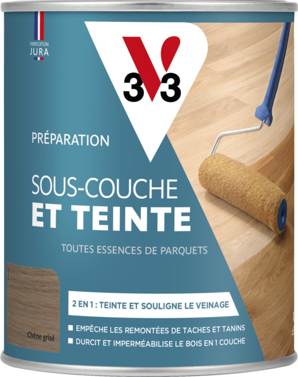 sous-couche & teinte gris patiné 0.75 l - V33