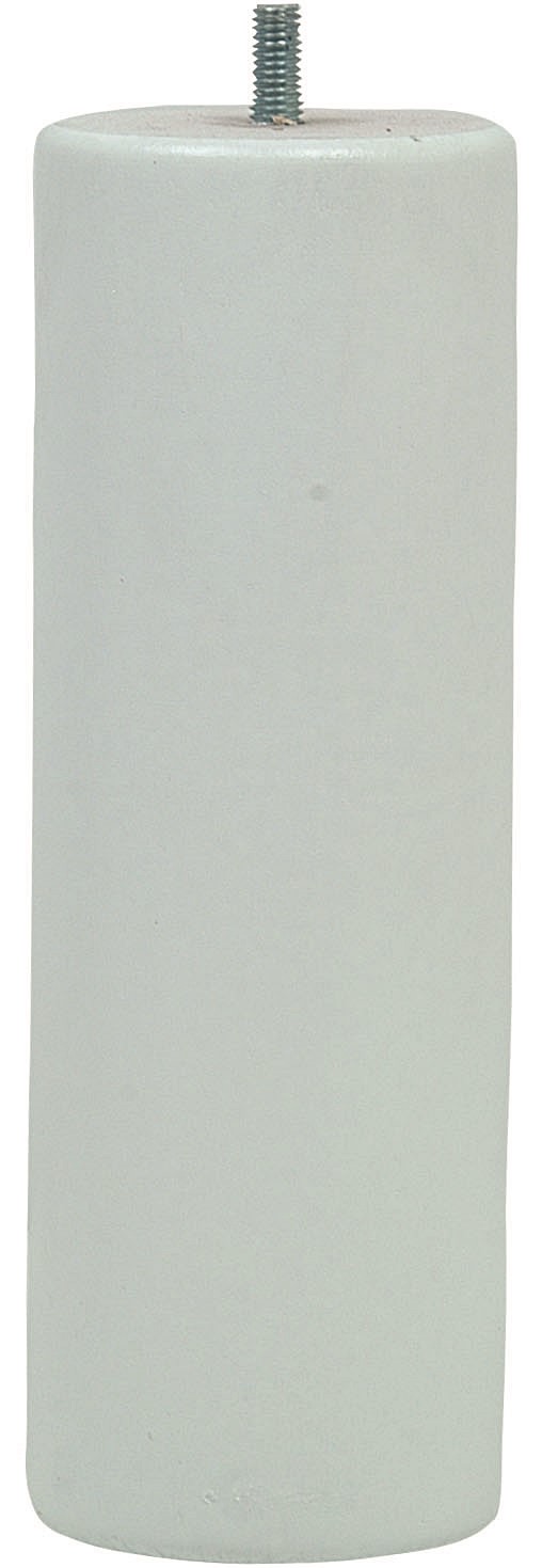 Pied de lit cylindrique blanc H.200 Ø68 mm - EVOLUDIS