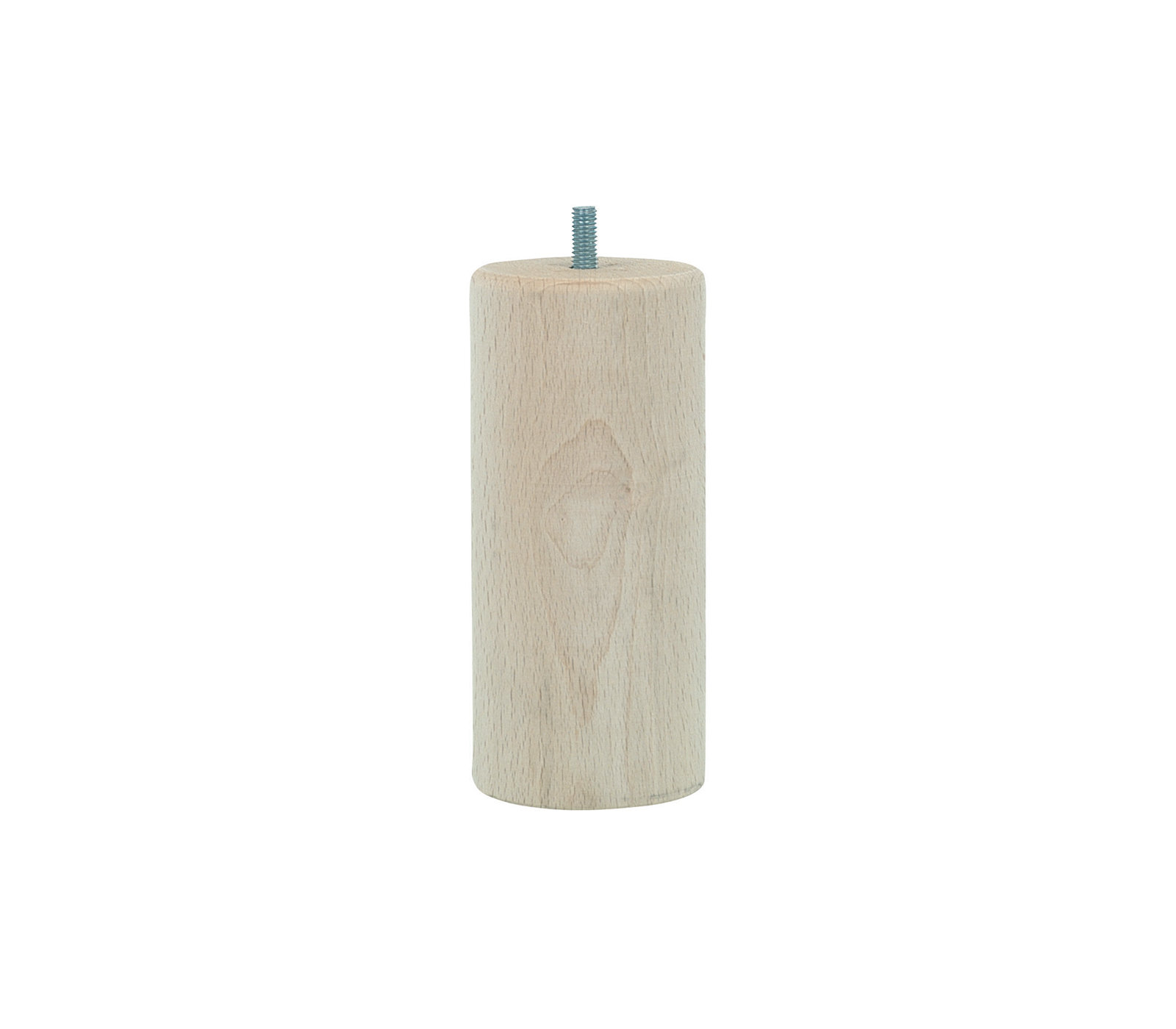 Pied de lit cylindrique brut H.150 Ø68mm - EVOLUDIS