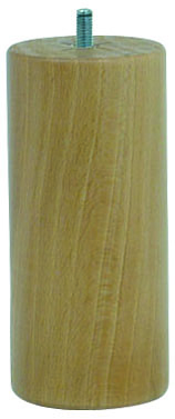 Pied de lit cylindrique verni naturel H.150 Ø68 mm - EVOLUDIS