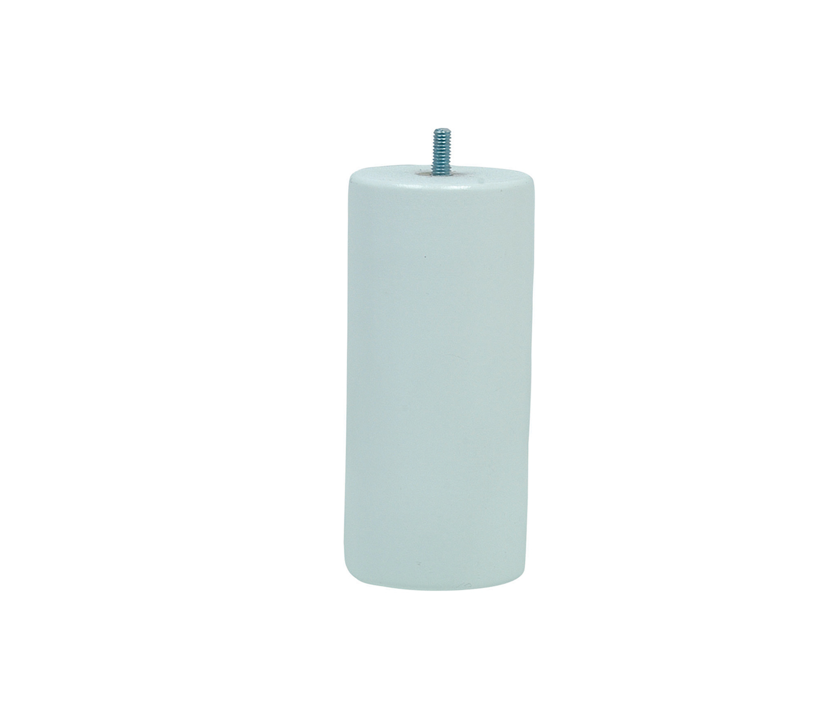 Pied de lit cylindrique blanc H.150 Ø68 mm - EVOLUDIS