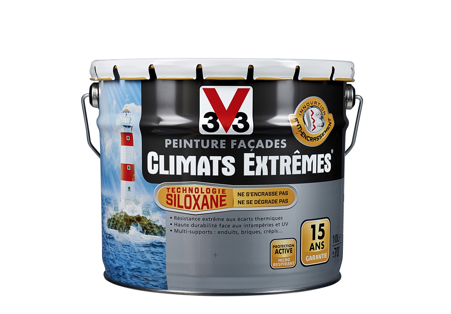 peinture façade climats extrêmes 10l blanc pur - V33