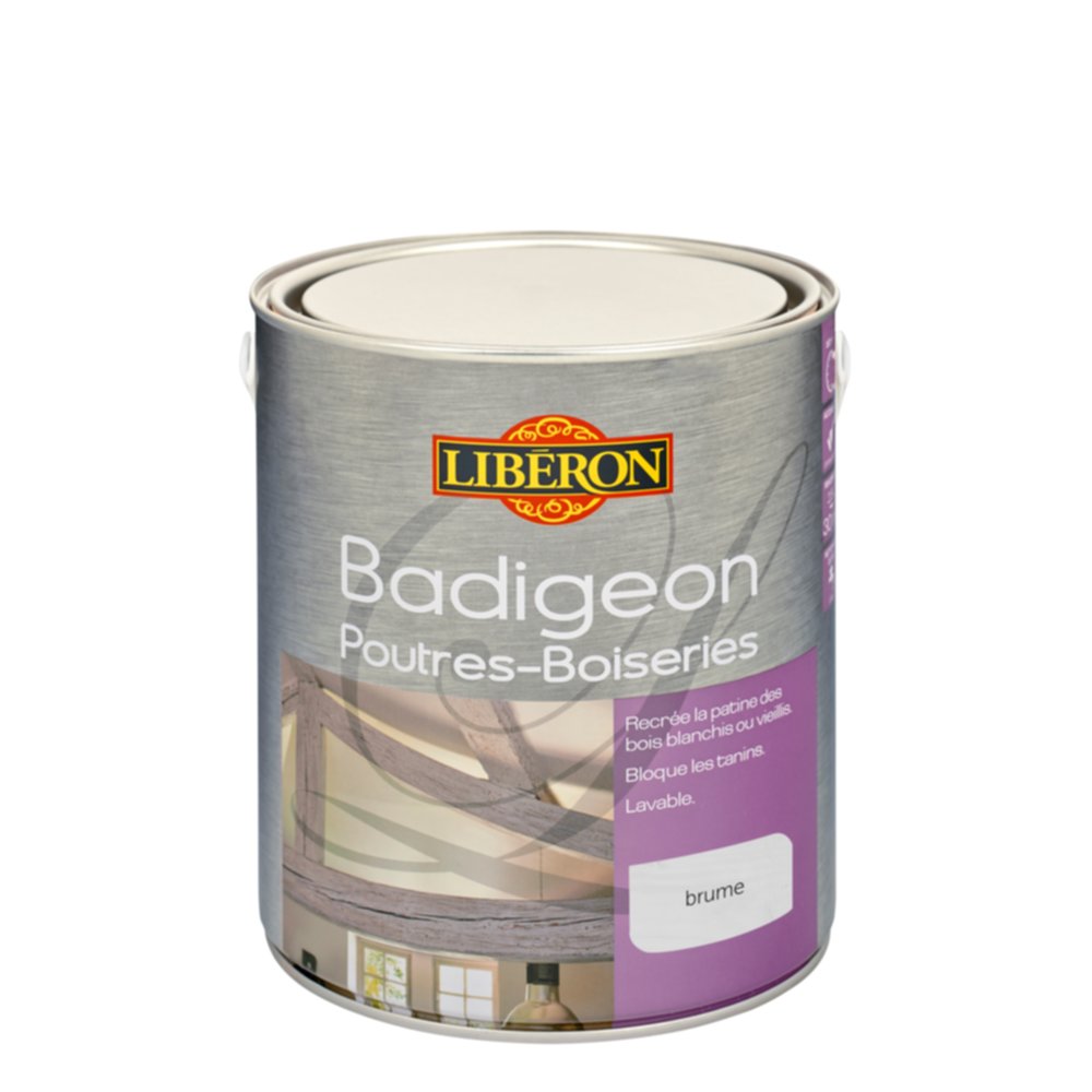 Badigeon Poutres et Boiseries mat 2.5 L Brume - LIBERON