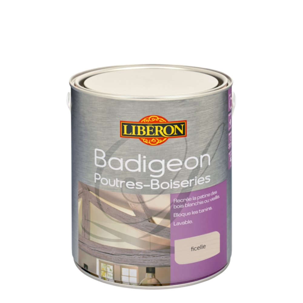 Badigeon Poutres et Boiseries mat 2.5 L coloris Ficelle - LIBERON