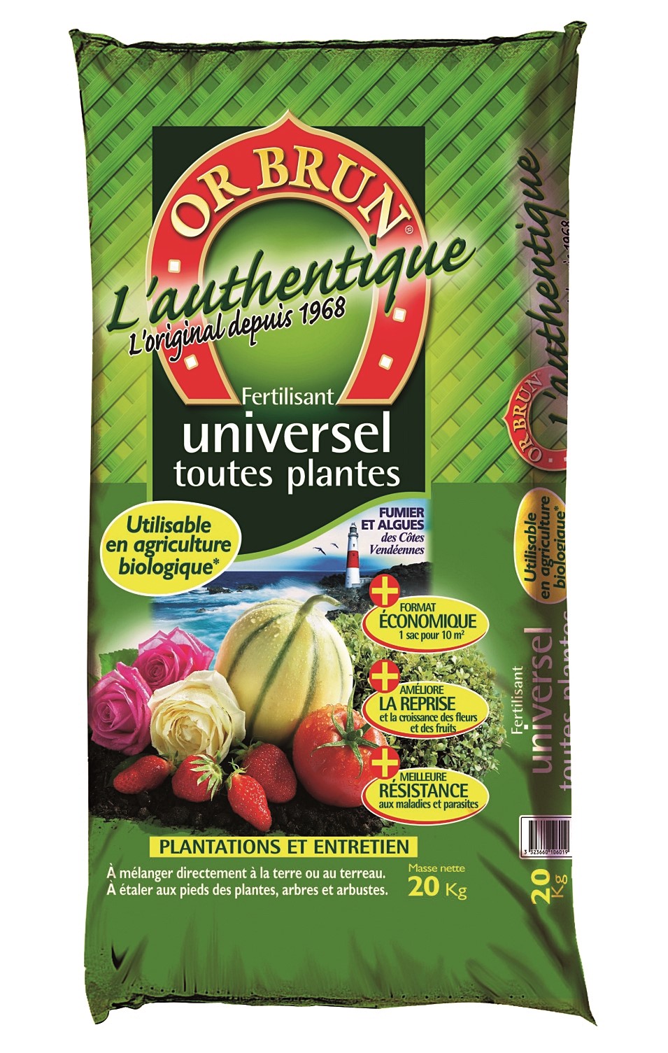 Authentique fertilisant 20kg - OR BRUN