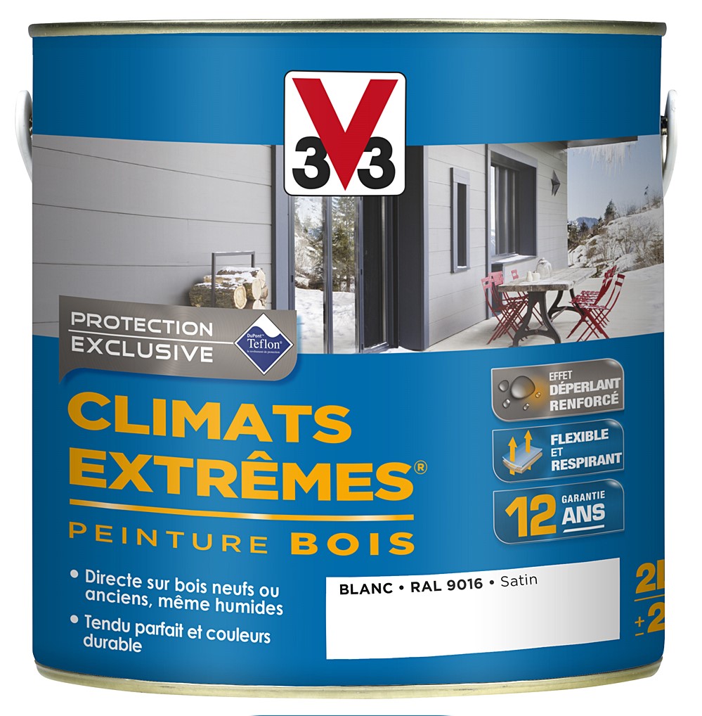 Peinture Bois Climats Extrêmes Satin Sable 2 L