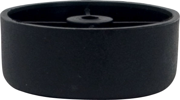 Pied de meuble cylindrique noir H.25 Ø60 mm - BAR PLUS