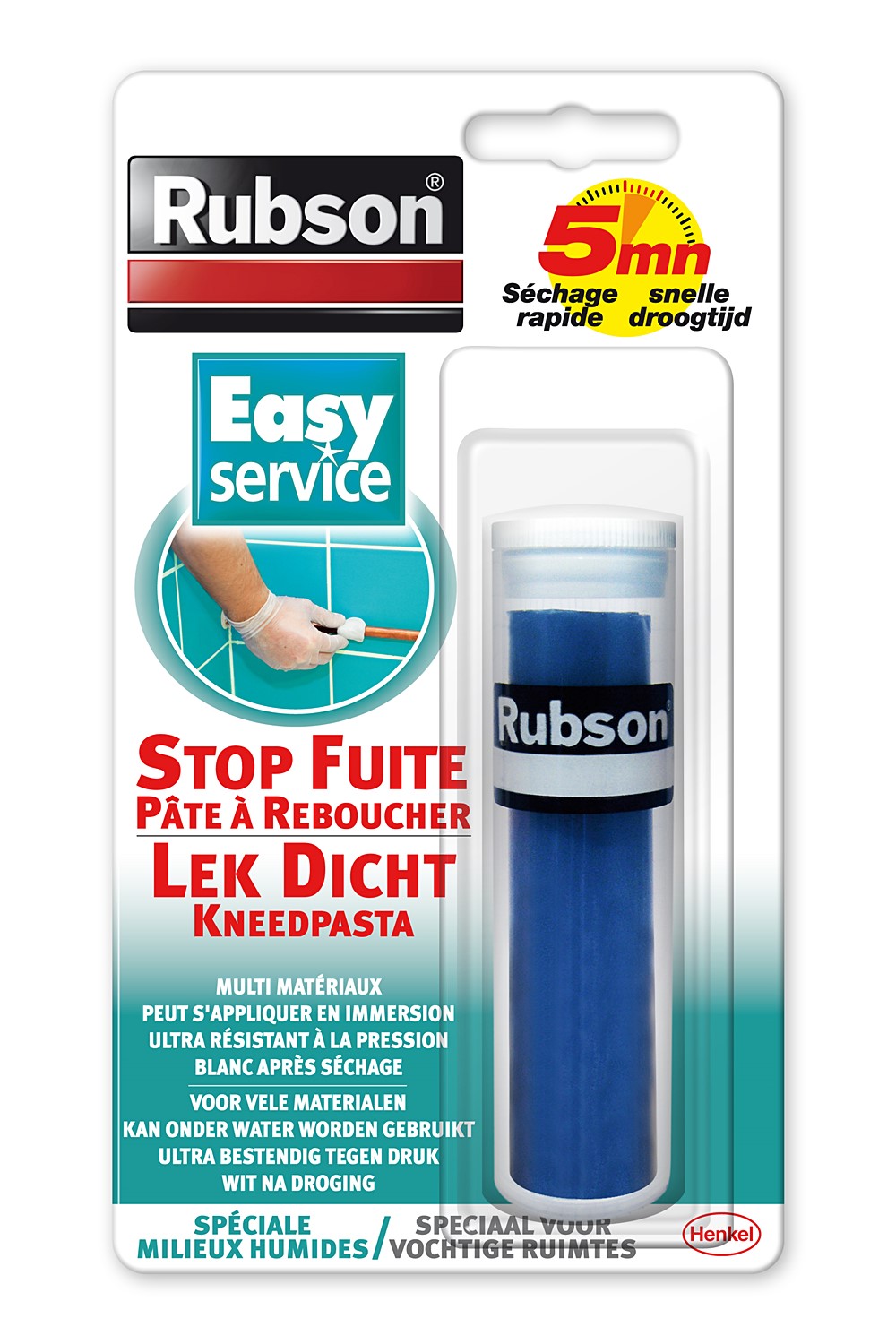 Pâte à Reboucher Stop-Fuite Easy Service 64gr - RUBSON