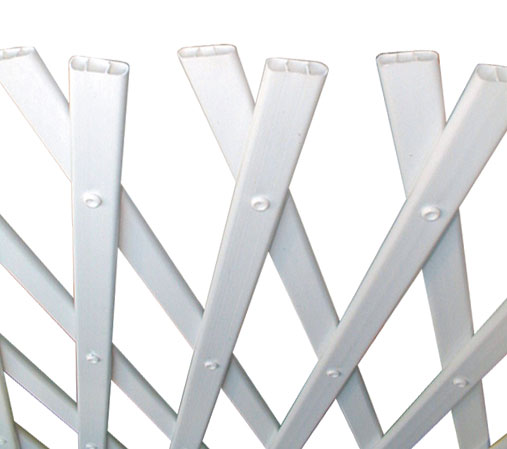 Trellis extensible PVC TRELLIFLEX 1x2m, Blanc - INTERMAS