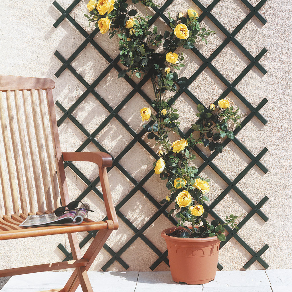 Trellis extensible PVC Vert 1x3m INTERMAS