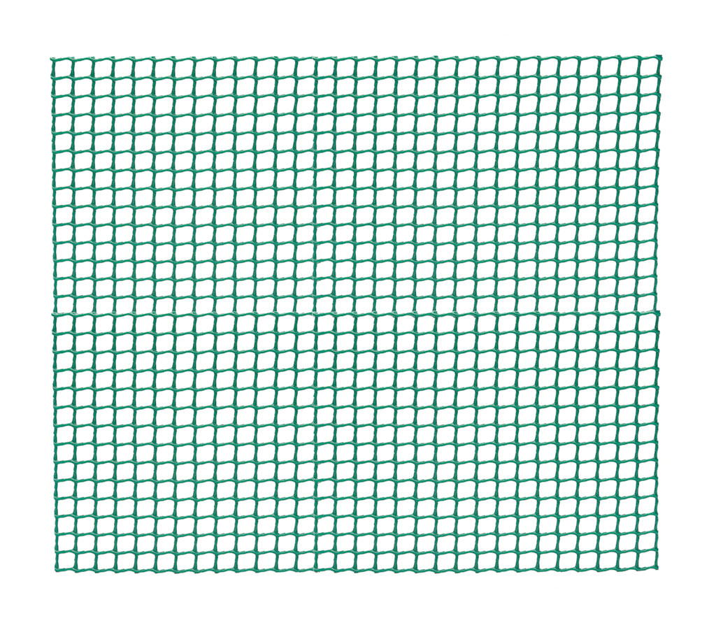 Grillage plastique maille carrée  0,5cm vert 1x3m - INTERMAS