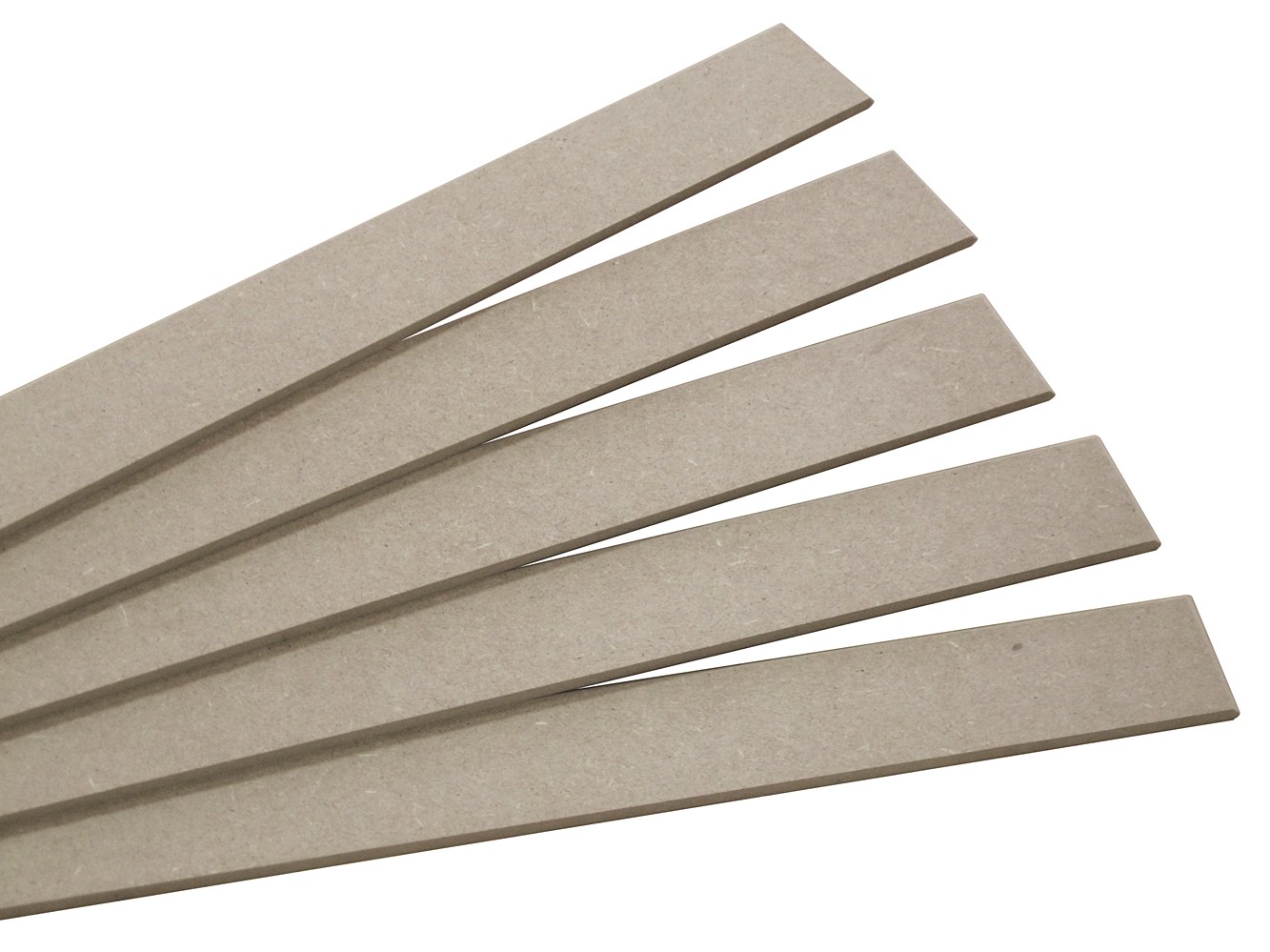 lot de 5 plinthes bord rond en mdf