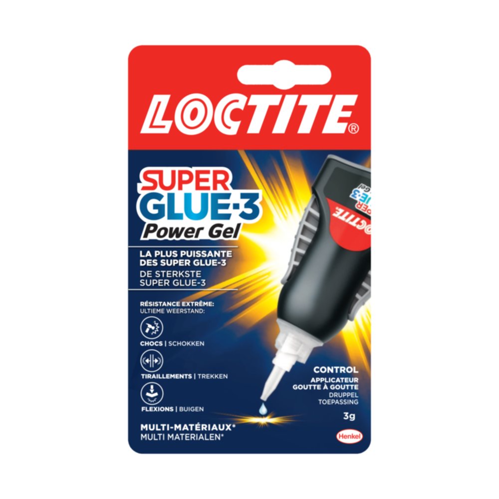 Colle Super Glue-3 Power Gel Control 3gr - LOCTITE