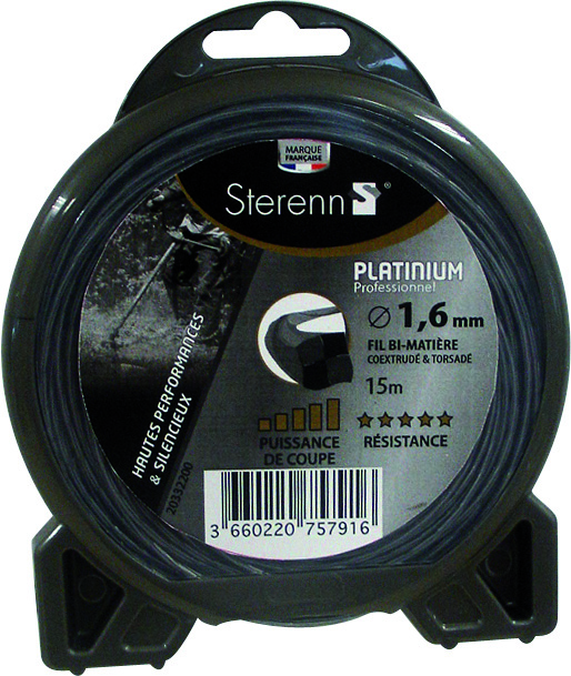 Fil nylon Platinium 1,6 mm - 15m - STERENN