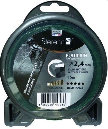 Fil nylon Platinium 2,4 mm - 15m - STERENN