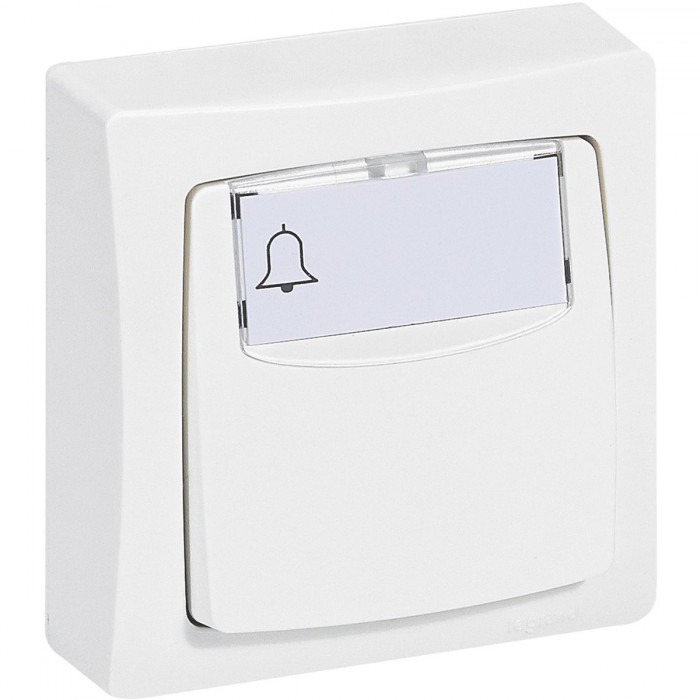 Poussoir porte-étiquette blanc ASL - 6A - LEGRAND