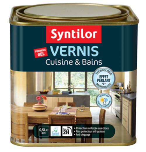 Vernis cuisine et salle de bains 0.5l chene clair - SYNTILOR