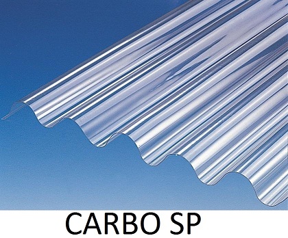 Plaque ondulée en polycarbonate PO 2 X 0.90