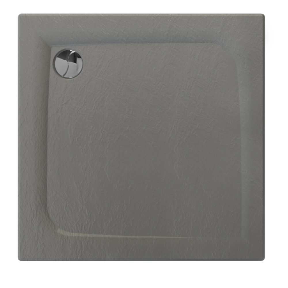 Receveur de douche carré Moonéo 90x90x3cm gris