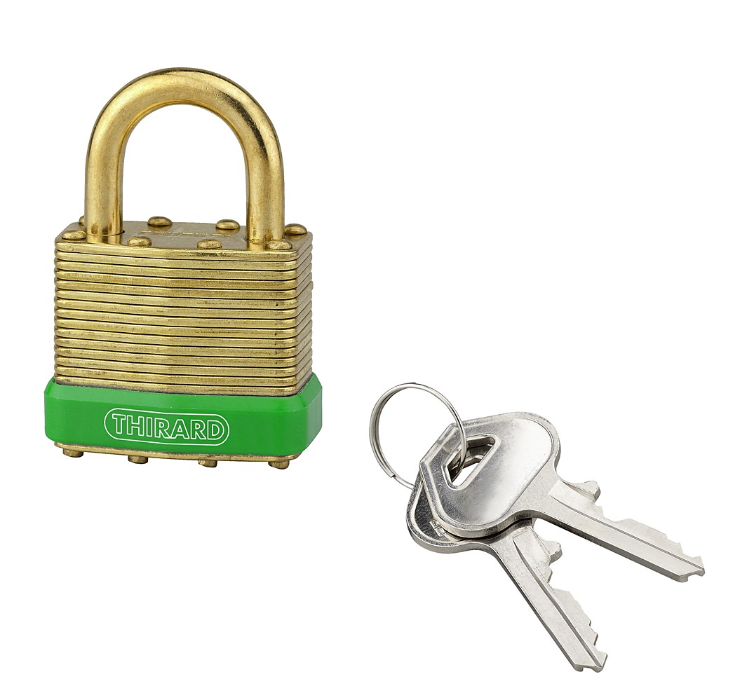 Cadenas Amazone Green Adventure 40mm 2 clés laiton nickelé - THIRARD