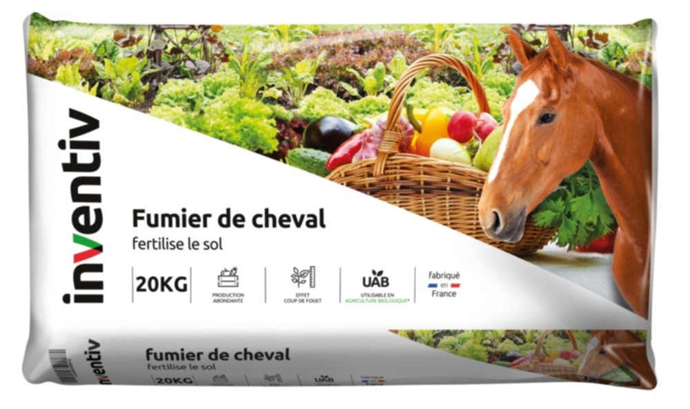 Fumier de cheval UAB 20kg - INVENTIV