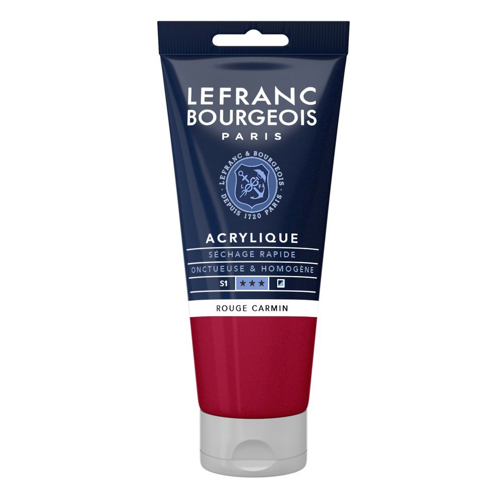 Acrylique Fine Rouge carmin 80 ml - LEFRANC BOURGEOIS