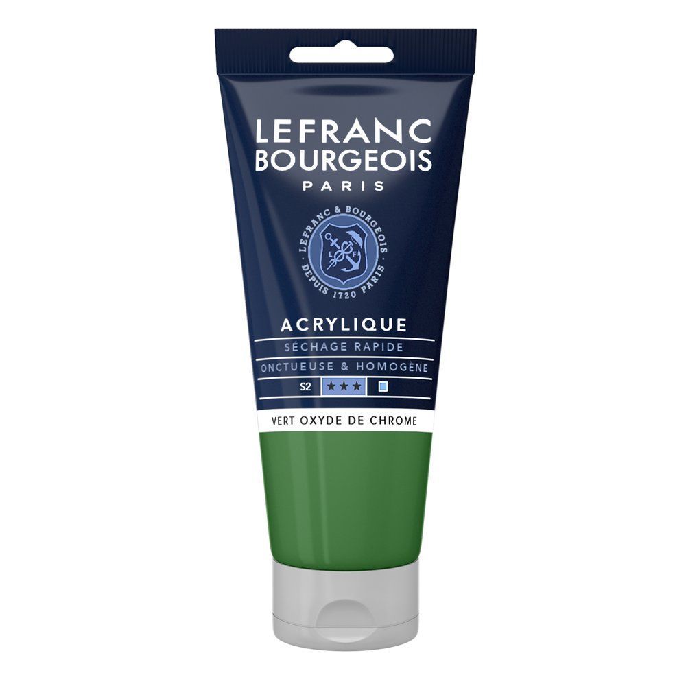 Acrylique Fine Vert oxyde de chrome 80 ml - LEFRANC BOURGEOIS