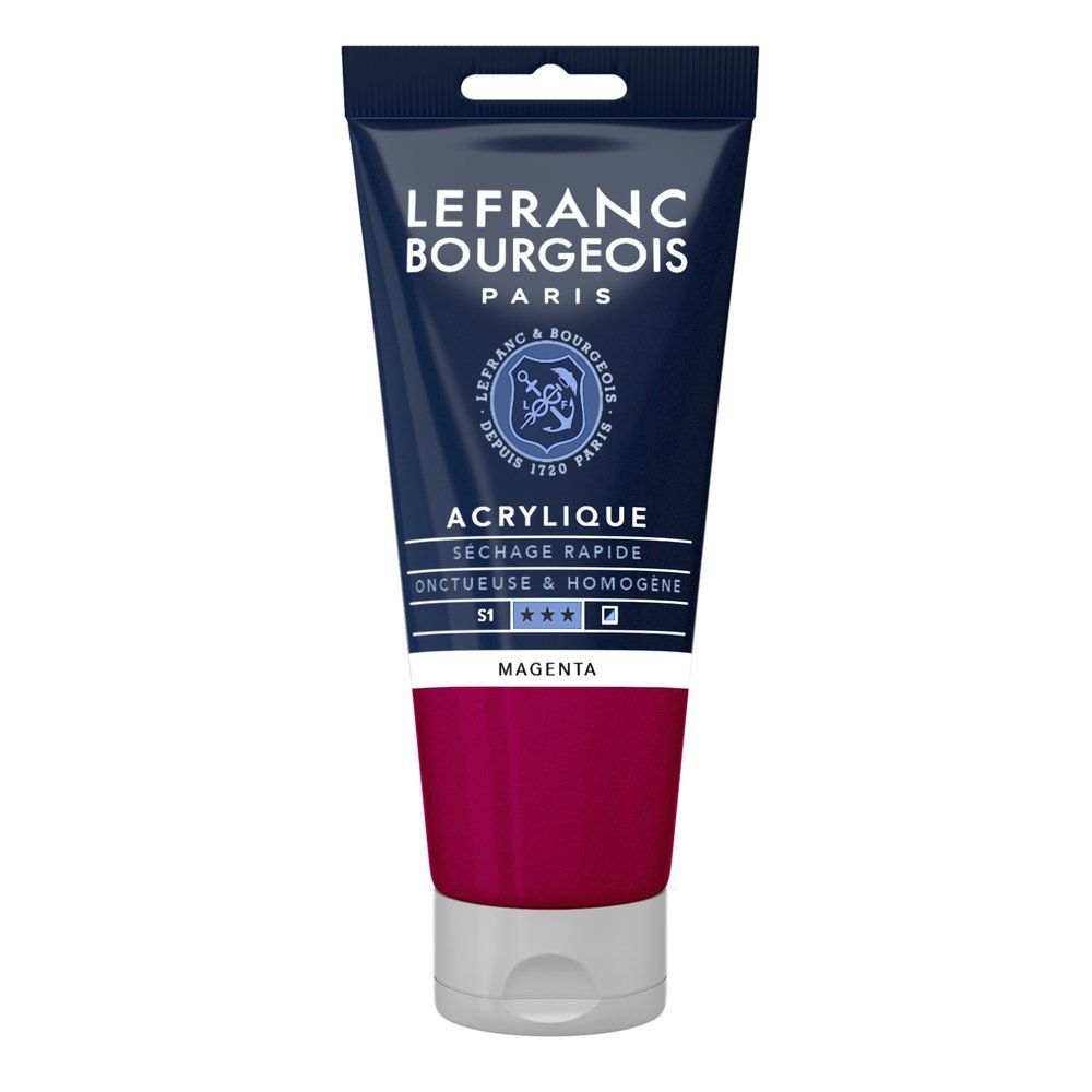 Acrylique Fine Magenta 80 ml - LEFRANC BOURGEOIS