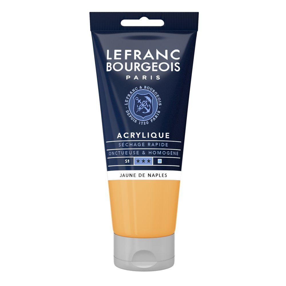 Acrylique Fine Jaune de Naples 80 ml - LEFRANC BOURGEOIS