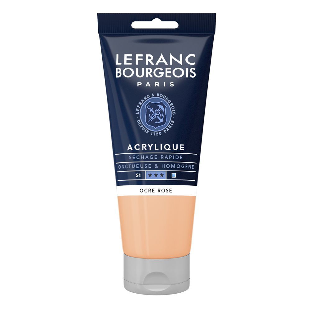 Acrylique Fine Ocre rose 80 ml - LEFRANC BOURGEOIS