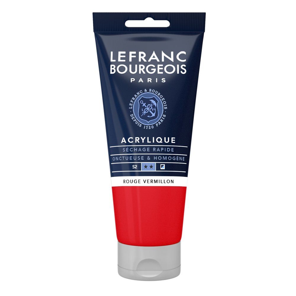 Acrylique Fine Rouge vermillon 80 ml - LEFRANC BOURGEOIS