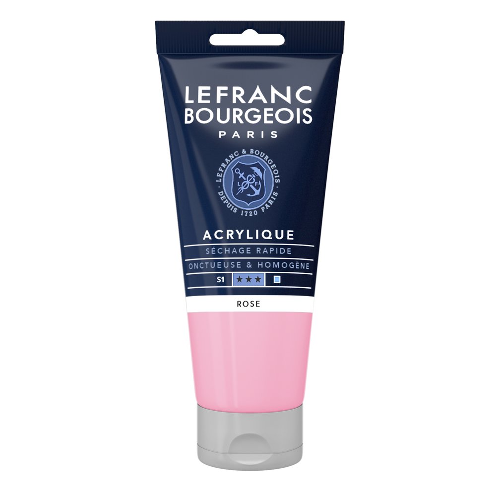 Acrylique Fine Rose 80 ml - LEFRANC BOURGEOIS