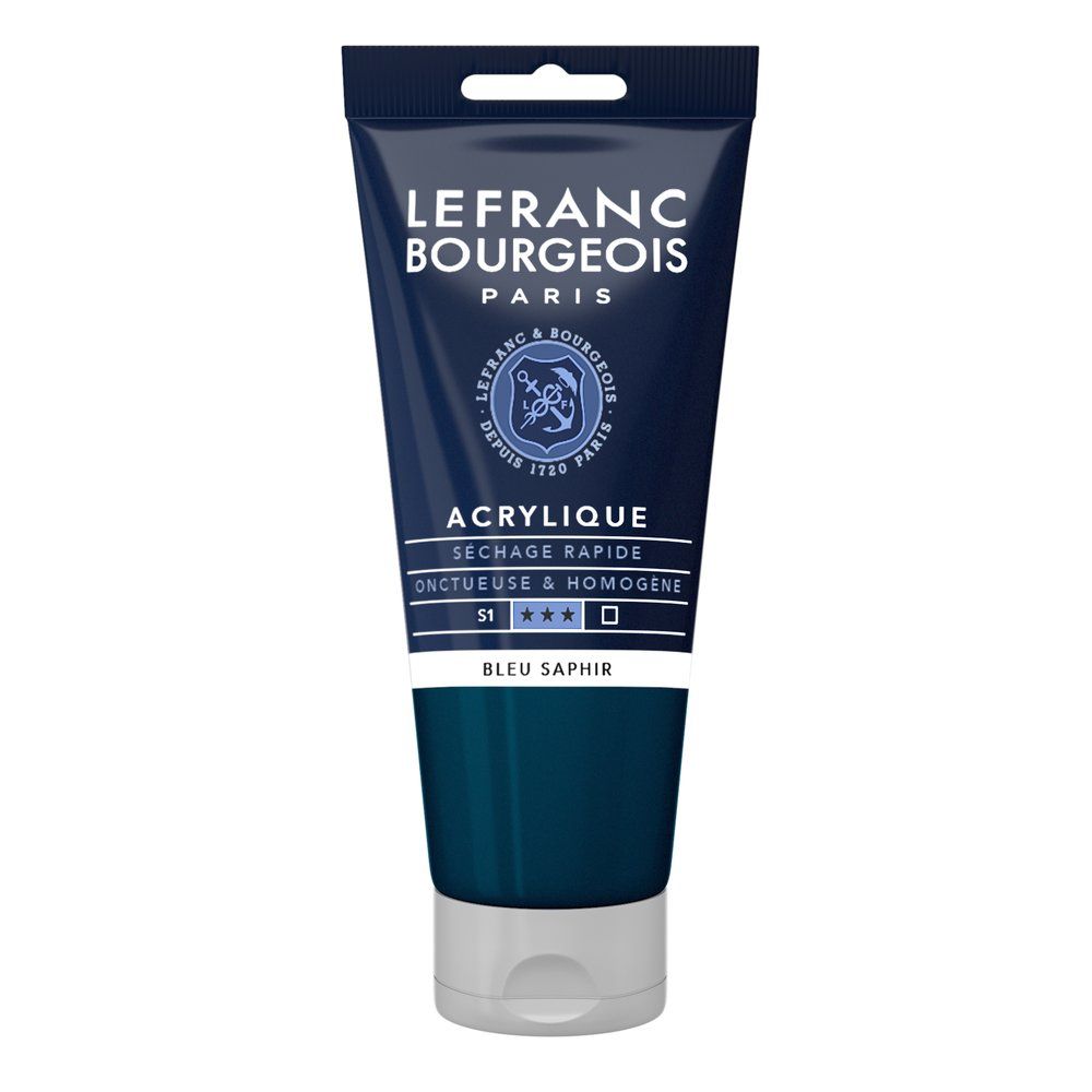 Acrylique Fine Bleu saphir 80 ml - LEFRANC BOURGEOIS